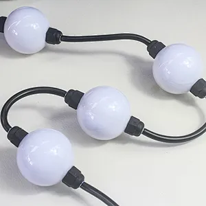 Outdoor Waterproof Decorative Light String RGBW Dynamic 3D LED Spherical Pixel Lights